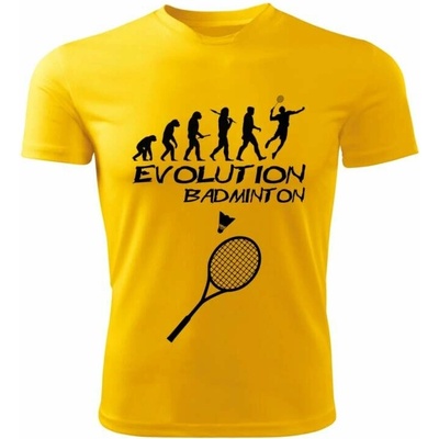 Evolution BADMINTON dětské tričko žluté