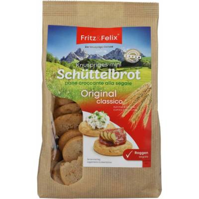 Fritz&Felix ražný mini chrumkavý chlieb s rascou a feniklom 125 g