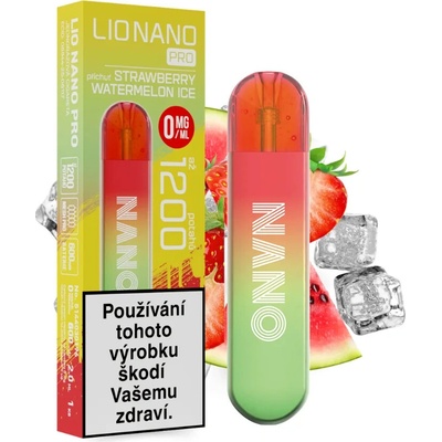 Lio Nano Pro ZERO Strawberry Watermelon Ice 0 mg 800 potáhnutí – Hledejceny.cz