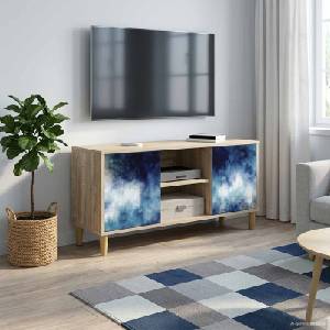 vidaXL ТВ шкаф RAALTE 102 x 33 x 50 см Сонома Инженерна дървесина (8007032)