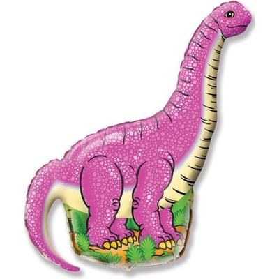 Balón fóliový 108 cm Diplodocus ružový