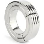 Mr. Steel Hinged Magnetic Cockring 40mm Silver