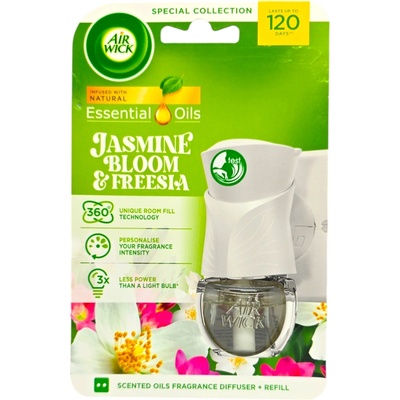 Air Wick електрически ароматизатор машинка+пълнител 19мл, Jasmine Bloom & Freesia