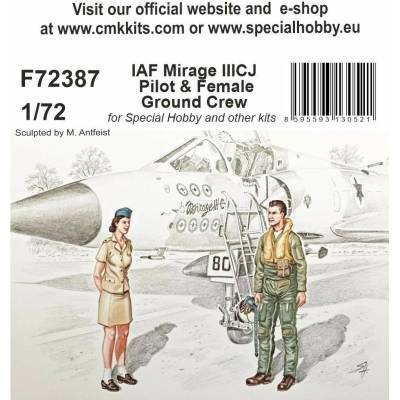 Mirage IAF IIICJ Pilot & Female Ground Crew 1:72