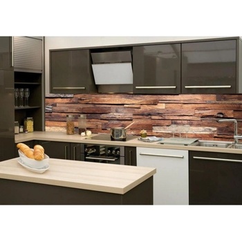 DIMEX ART Фототапет за кухня - дървена стена 260 x 60 см