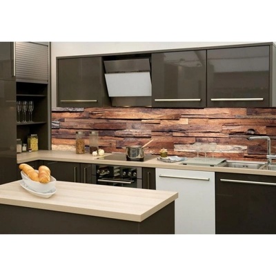 DIMEX ART Фототапет за кухня - дървена стена 260 x 60 см