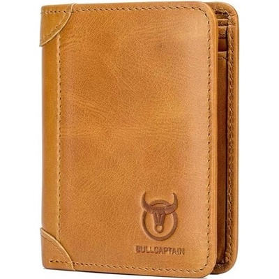 Bullcaptain elegantná kožená peňaženka Gerold Camel BULLCAPTAIN QB031Vs1