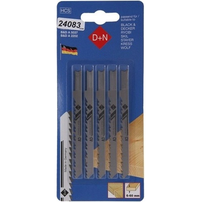 Levior Plátky do přímočaré pily HCS B&D 75/1. 45mm 5ks 12240