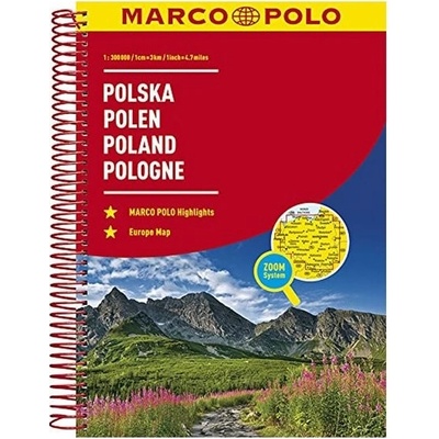 Polsko autoatlas 1:300 000 Marco Polo Marco Polo