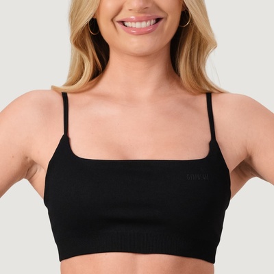 GymBeam Безшевен спортен сутиен NEO Black L