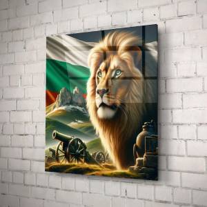 Art gift Стъклено АРТ пано - Български лъв 2