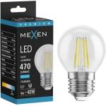 Mexen Vintis LED нажежаема крушка E27, G45, 4W, Студена - 6500K, 470 lm, прозрачна (L156-E27-0465-00)