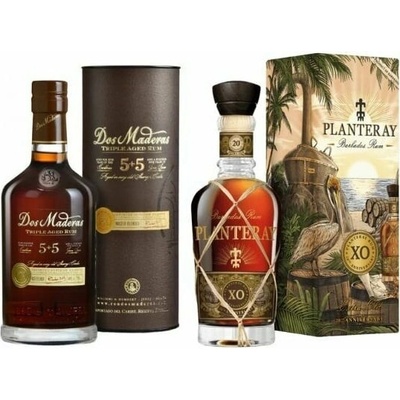 Dos Maderas 5+5 40% 0,7 l a Planteray XO 20th Anniversary 40% 0,7 l (set)