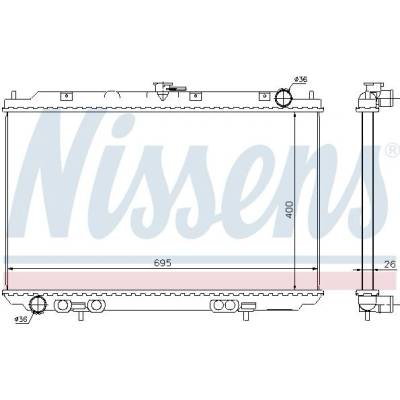 Chladič motoru NISSENS 68723