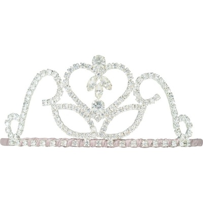 Čelenka s korunkou stříbrná Mimi and Lula - MIMI & LULA Dětská korunka Princess Tiara, stříbrná barva, kov