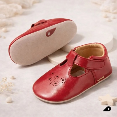 bobux Bobux: Бебешки обувки Soft Sole (0-2 години) Flutterheart Raspberry (BQ10229PBVPL0M0)