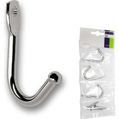 Háček 2081 kov chrom lesklý 48 mm x 9 mm x 32 mm