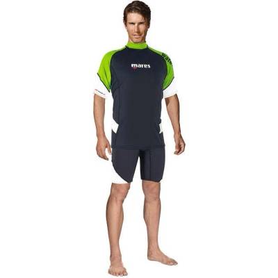 Mares RASH GUARD VOĽNÝ KRÁTKY RUKÁV limetková
