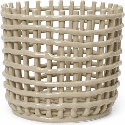 Ferm Living Košík Ceramic Basket Large cashmere