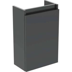 Ideal Standard Eurovit+ - Шкафче за умивалник, 55x35x20 см, 1 врата, панти ляво/дясно, лъскаво сиво R0271TI (R0271TI)