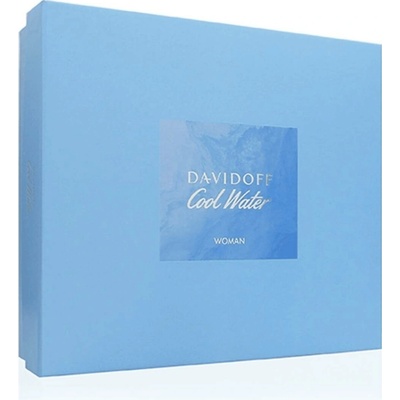 Davidoff Cool Water woman EDT 100 ml + tělové mléko 75 ml + sprchový gel 75 ml dárková sada