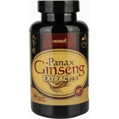 Herbin Ázijský ženšen extrakt 4:1 500mg 90 kapsúl