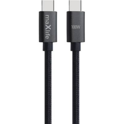Maxlife MXUC-12 USB-C - USB-C 1m černý