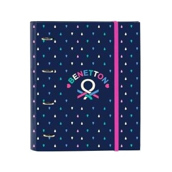 Benetton Папка с пръстени Benetton Drop Многоцветен 27 x 32 x 3.5 cm
