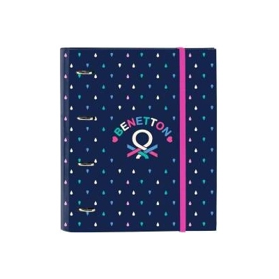 Benetton Папка с пръстени Benetton Drop Многоцветен 27 x 32 x 3.5 cm