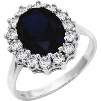 Eppi Halo prsten se safírem a diamanty Chrys R32459