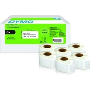 DYMO 2177564, 54mm x 25mm, бели хартиени етикети (2177564)