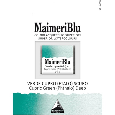 Maimeri Blu Акварелна боя Cupric Green Deep 324 1, 5 ml 1 бр (M1607324)