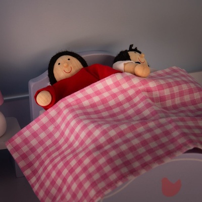 Tidlo Drevený nábytok spálne svetle fialovo-modrý