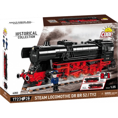 COBI 6283 Historical Collection 1:35 Parní lokomotiva DR BR 52/TY2 – Zboží Dáma