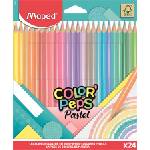 Maped Комплект цветни моливи, триъгълен, MAPED "ColorPeps Pastel", 24 различни пастелни цвята 831880FC (831880FC)