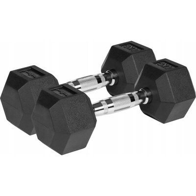 Rebel Hex Železné pogumované šestihranné činky 2 x 4 kg