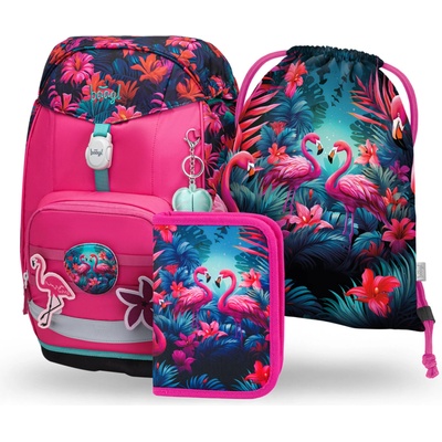 BAAGL SET 3 Airy Plus Фламинго: раница, пенал, торба BAAGL | Sin | Момичешки | UNI