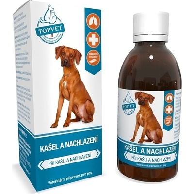 Topvet Sirup kašeľ a nachladnutie pre psov 200 ml