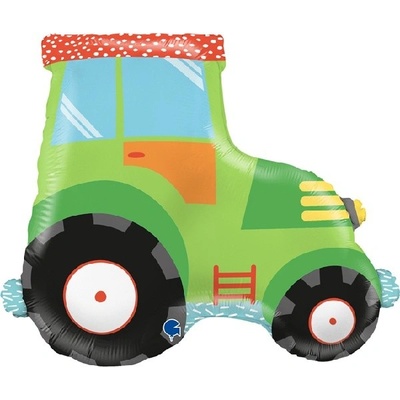 Grabo Balónek fóliový zelený Traktor 69 cm