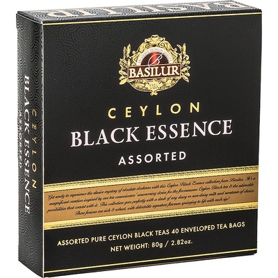BASILUR Black Essence Assorted přebal 40 gastro sáčků 40 x 2 g