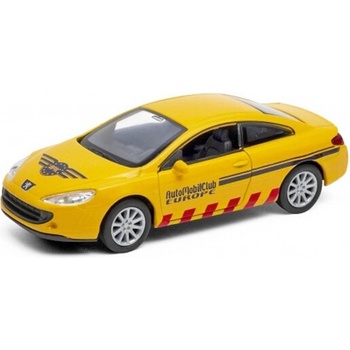 Welly – Peugeot 407 Coupé Rouge 2004-2011 – Modèle Miniature En Métal échelle 1/34-1/39, Env. 11 Cm, Portes Avant Ouvrantes