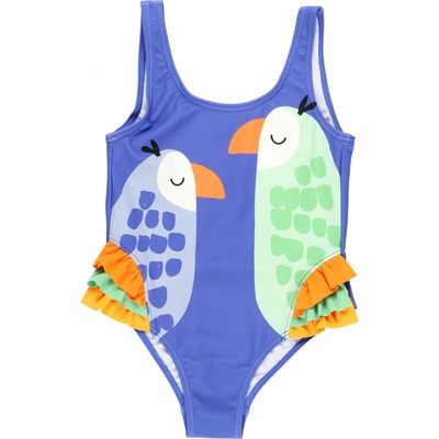 Boboli /Španělsko/ Dívčí jednodílné plavky Boboli Tropic Leaf papoušci