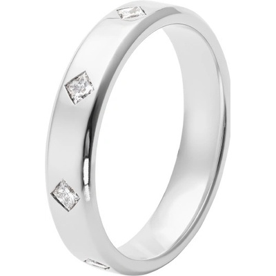 Tiami Prsten ze zlata s diamanty The Cube Bílé zlato RTCW24001