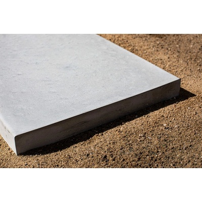 Betonová plotová stříška 100 x 25 cm, rovná, hladká