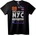 NOONEBRAND Тениска Бруклин NYC Градска - 2XL, Black