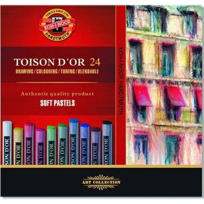 KOH-I-NOOR Toison D'or Set of Soft Pastels Комплект сухи пастели 24 бр (8514024005KS)