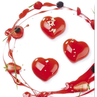 PAVONI Silikonová forma srdce passion 90 ml