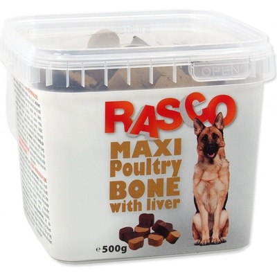 Rasco maxi kosť hydinová s pečeňou 570 g