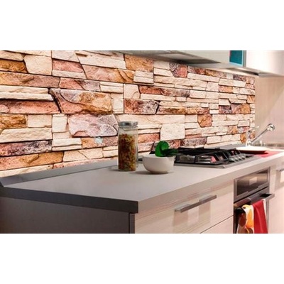 DIMEX KI-180-088 Samolepiace tapety za kuchynskú linku kamenná stena rozmer 180 cm x 60 cm