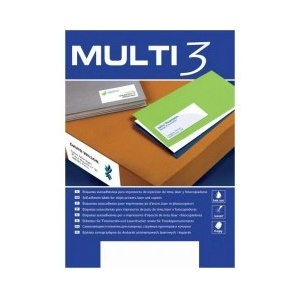 Multi3 Етикети за cd с тесен отвор 100 листа